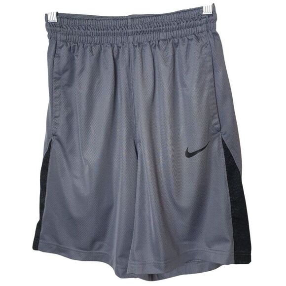 Nike Men's Athletic Shorts M Gray Running Dri-Fit Basketball Gym Workout Pockets - Picture 1 of 7